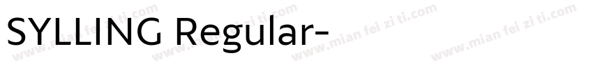 SYLLING Regular字体转换